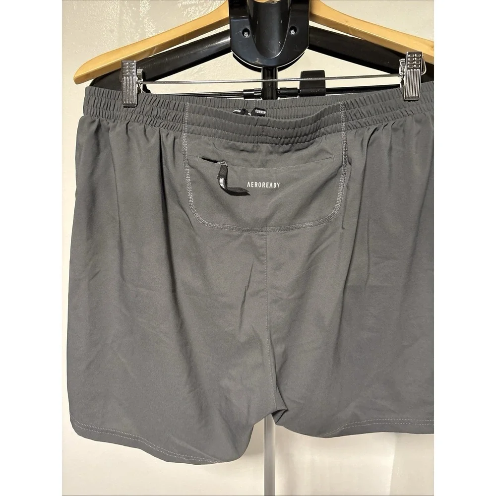 adidas men Adizero Running Split Shorts gray size XL5